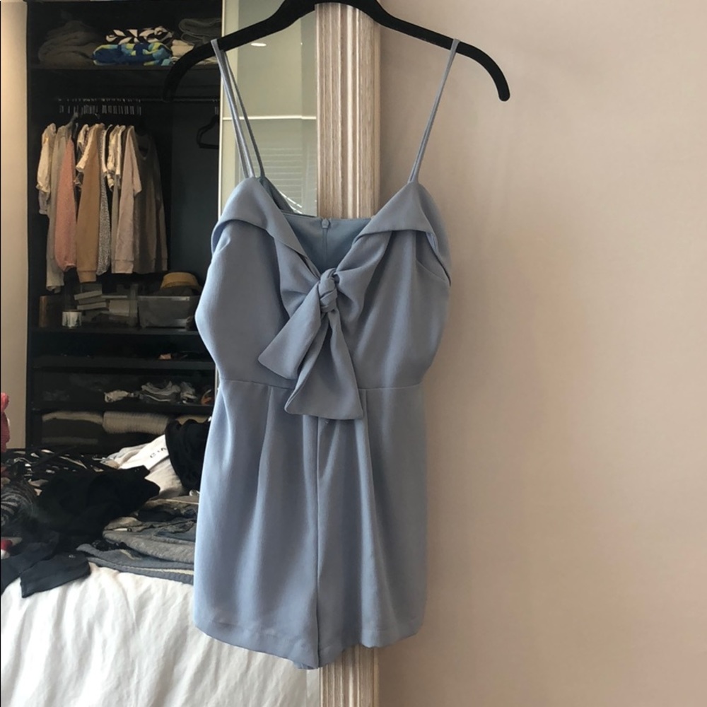 Baby blue romper